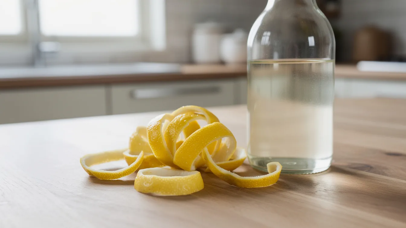 Citroenschillen en azijn: Maak je eigen krachtige allesreiniger voor de keuken.