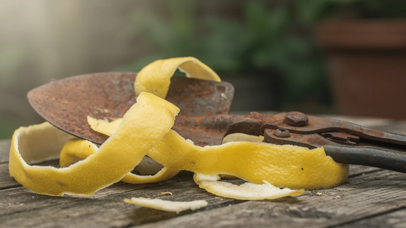 Citroenschillen en roest: De natuurlijke ‘gum’ voor je tuin-gereedschap.