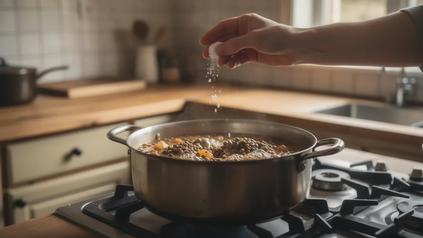 Nooit meer harde linzen: Waarom een snufje baking soda in de pan het verschil maakt